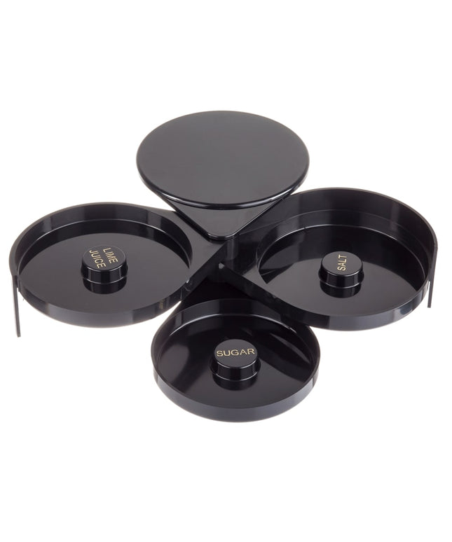 Dụng Cụ Tẩm Viền Ly 3 Tầng Tablecraft H633 Nhựa Đen