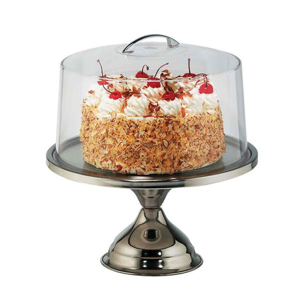 Bộ Đế Bánh Tròn Tablecraft H821422 30.5 cm Và Nắp Acrylic, Thép Không Gỉ