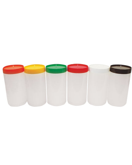 Bình Dự Trữ Polyethylene Tablecraft JC1032Y Nắp Mã Màu Vàng Cỡ Quart