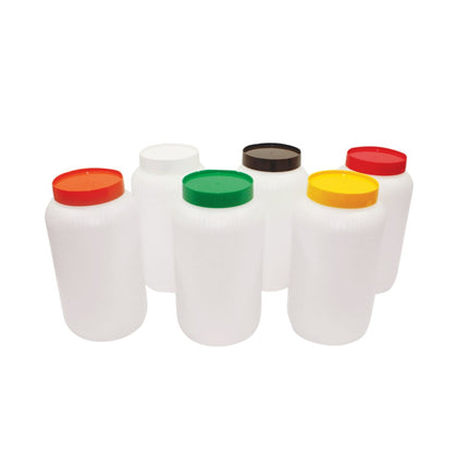 Bình Dự Trữ Polyethylene Tablecraft JC1064W Nắp Màu Trắng Half Gallon