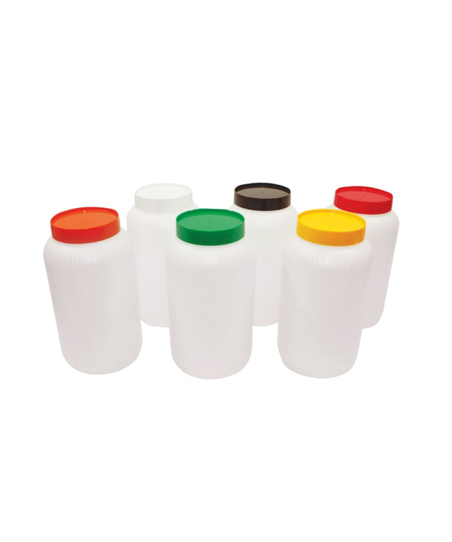 Bình Dự Trữ Polyethylene Tablecraft JC1064W Nắp Màu Trắng Half Gallon