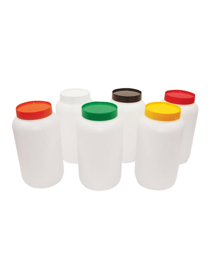 Bình Dự Trữ Polyethylene Tablecraft JC1064X Nắp Mã Màu Cam Cỡ Nửa Gallon