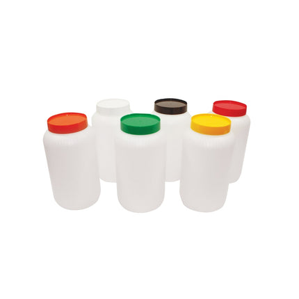 Bình Dự Trữ Polyethylene Tablecraft JC1064X Nắp Mã Màu Cam Cỡ Nửa Gallon