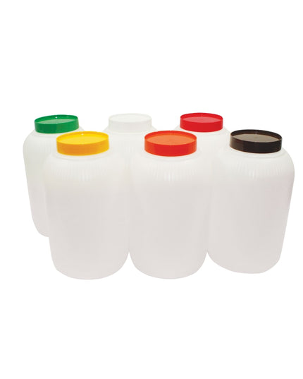 Bình Dự Trữ Polyethylene Tablecraft JC1128W Nắp Mã Màu Trắng Cỡ Gallon