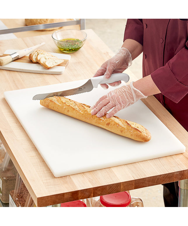 Thớt nhựa polyethylene trắng Choice 61 x 46 x 1,3 cm