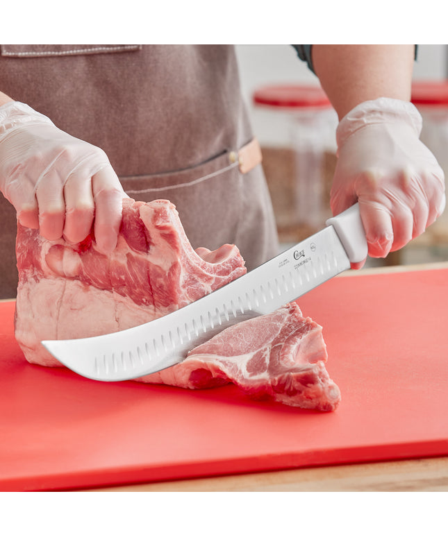Dao cimeter lưỡi granton Choice 35,6 cm cán trắng