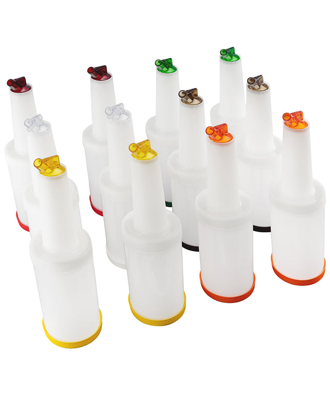 Bộ hộp đựng và rót Carlisle Store N' Pour 946 ml kèm nắp, vòi, cổ nhiều màu PS601N00
