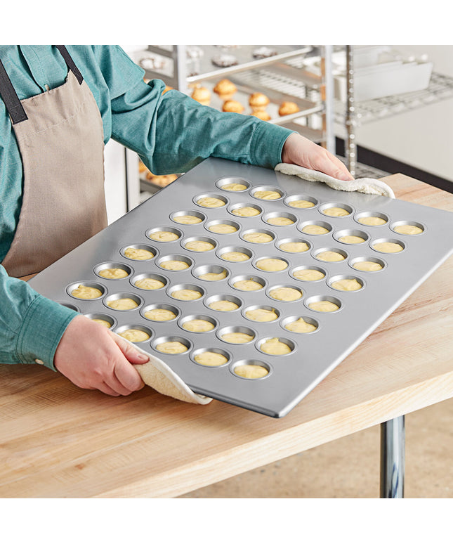 Khuôn mini muffin/cupcake thép mạ nhôm phủ men Baker's Lane 48 khuôn 33 ml - 46 x 66 cm