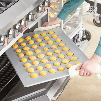Khuôn mini muffin/cupcake thép mạ nhôm phủ men Baker's Lane 48 khuôn 33 ml - 46 x 66 cm