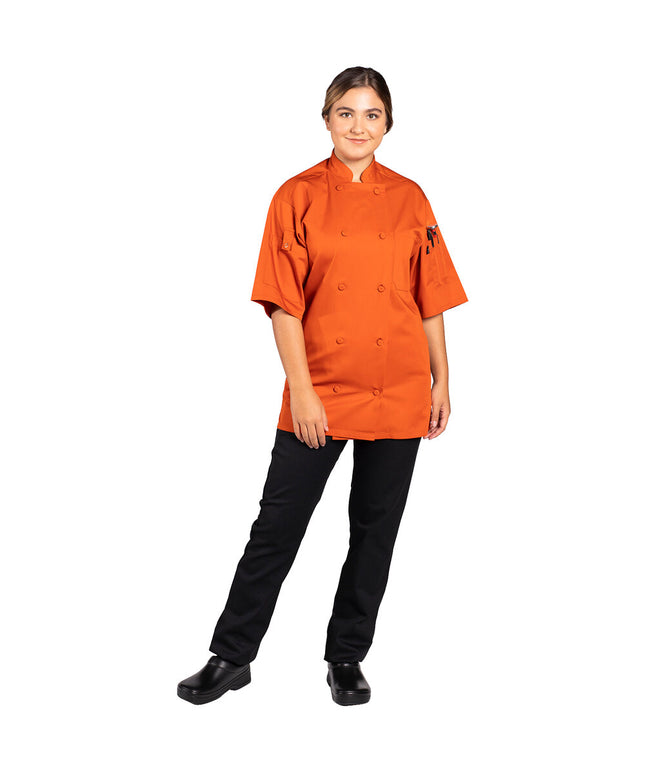 Áo bếp unisex tay ngắn Uncommon Chef Resilience 0707 cam nhẹ, tùy chỉnh - size 2XL