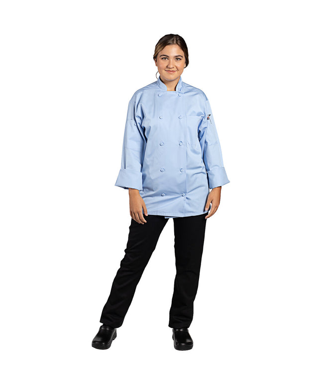 Áo bếp tay dài xanh da trời Uncommon Chef Pulse 0706 - Cỡ 2XL