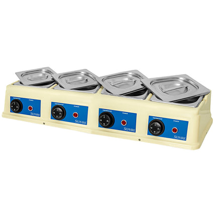 Máy làm tan chocolate 4 ngăn Sephra 09.SC4X1.5L 6 lít - 120V, 320W