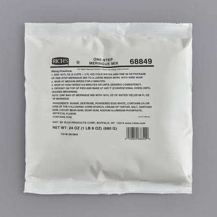 Bột trứng meringue một bước Rich's Allen 680 g - Thùng 12 gói