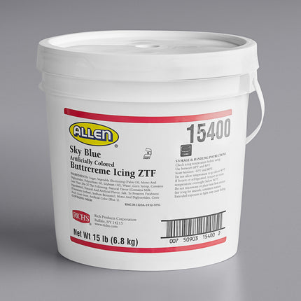 Kem phủ bánh Rich's Allen xanh da trời kem bơ - 6,8 kg xô