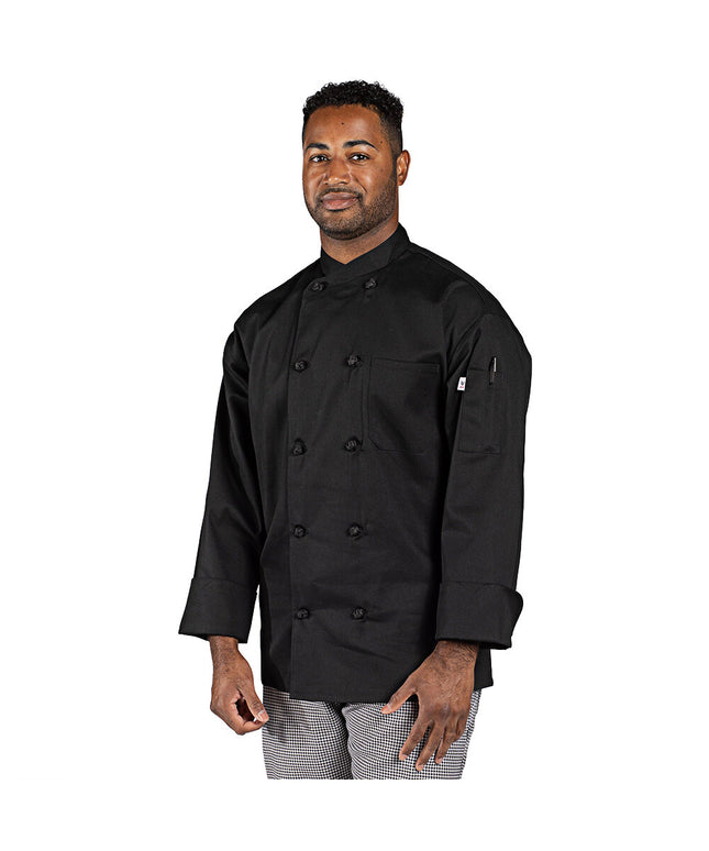 Áo bếp unisex tay dài màu đen Uncommon Chef Soho 0435 - Size 2XL