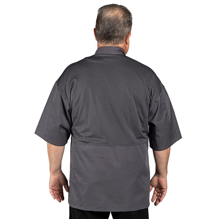 Áo bếp tay ngắn nhẹ Uncommon Chef Venture Pro Vent 0703 unisex màu xám lưng lưới - 3XL