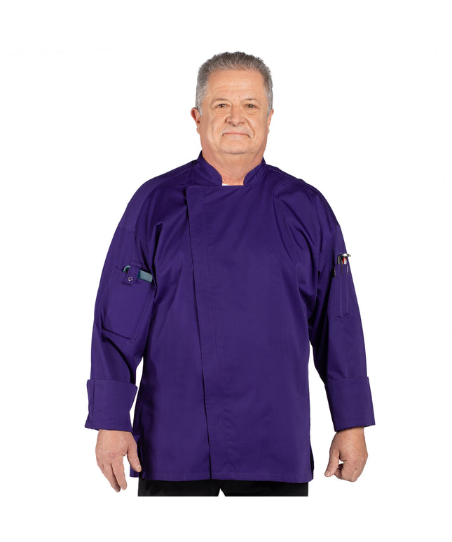 Áo bếp dài tay lưới lưng màu nho Uncommon Chef Endeavor Pro Vent 0704 - Size 3XL
