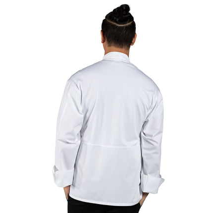 Áo bếp tay dài nhẹ Uncommon Chef Endeavor Pro Vent 0704 unisex màu trắng lưng lưới - 2XL