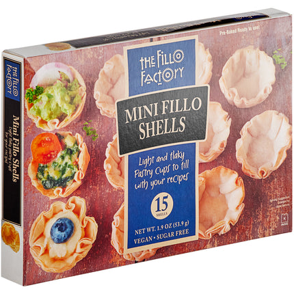 Vỏ bột filo mini Fillo Factory 4,5 cm - Thùng 180 cái