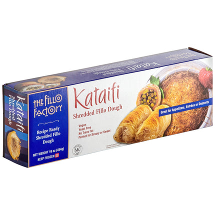 Bột phyllo bào sợi Kataifi Fillo Factory 454 g - Thùng 12 cái