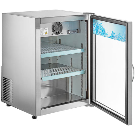 Tủ mát trưng bày để bàn thép không gỉ cửa bản lề Avantco CRM-5-HC - 110,4 lít