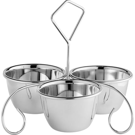Giá phục vụ 3 tô inox Choice 296 ml