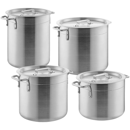 Bộ 8 món nồi nấu nước dùng nhôm tiêu chuẩn Choice - Nồi 7,6 lít, 11 lít, 15 lít, 19 lít kèm nắp