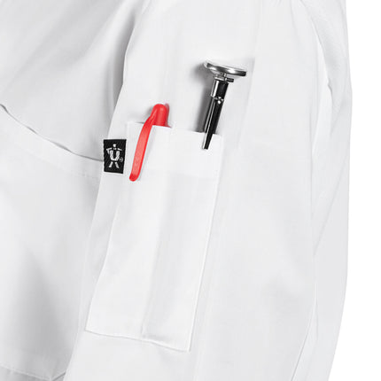 Áo bếp nữ tay dài lưng lưới Uncommon Chef Tempest Pro Vent 0702 trắng nhẹ, tùy chỉnh - size 3XL