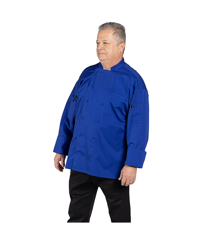 Áo bếp tay dài lưng lưới Uncommon Chef Vigor Pro Vent unisex 0705 - Màu xanh dương đậm, Size 2XL