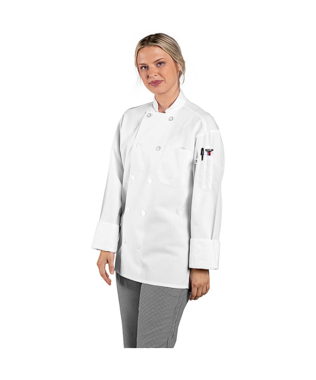 Áo bếp dài tay lưới lưng tùy chỉnh màu trắng Uncommon Chef Classic Pro Vent 0426 - Size 2XL