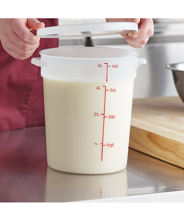 Hộp đựng thực phẩm nhựa PP tròn trong mờ Choice 3,8 lít