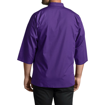Áo bếp Uncommon Chef Epic unisex nhẹ tím nho tùy chỉnh tay lửng với khe thoáng hông 0975 - 3X