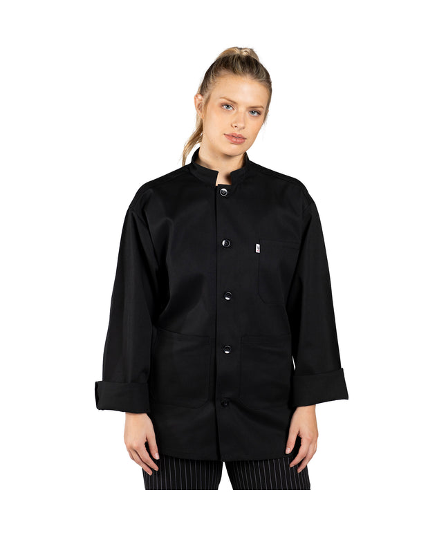 Áo bếp dài tay lưng lưới Uncommon Chef màu đen size 3XL