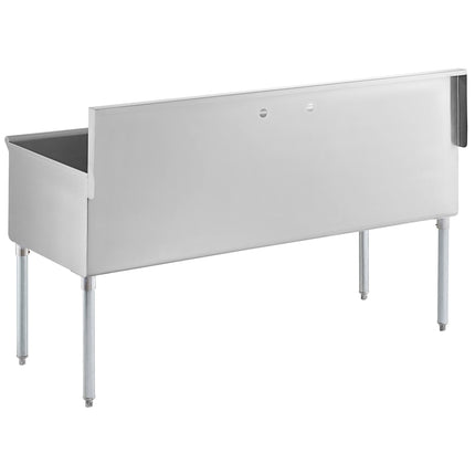 Bồn rửa đa dụng thương mại ba khoang Regency 183 cm kèm lòng 61 x 61 x 36 cm
