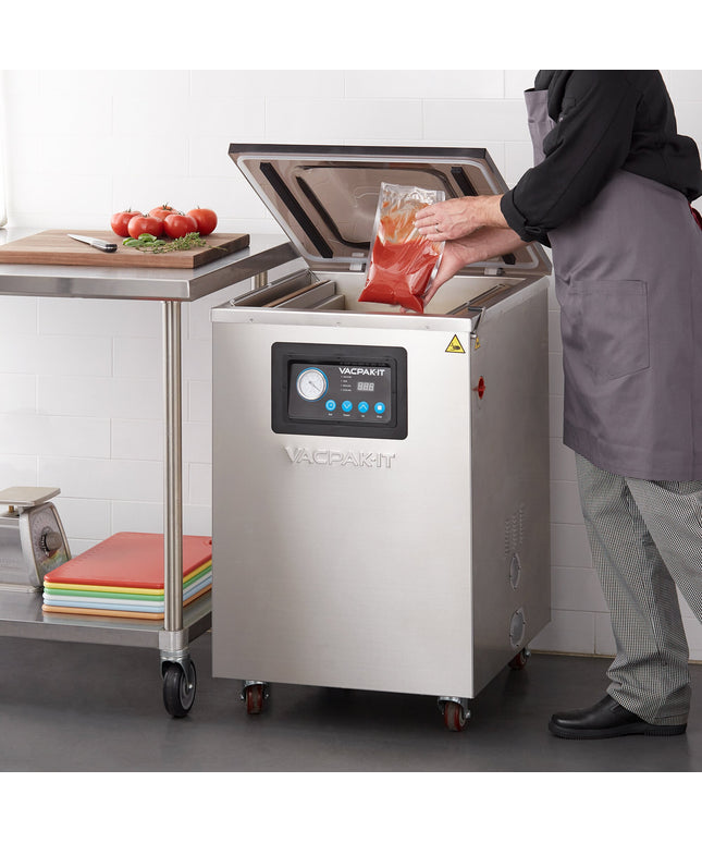 Máy hút chân không buồng đặt sàn VacPak-It VMC20F 2 thanh hàn 51 cm