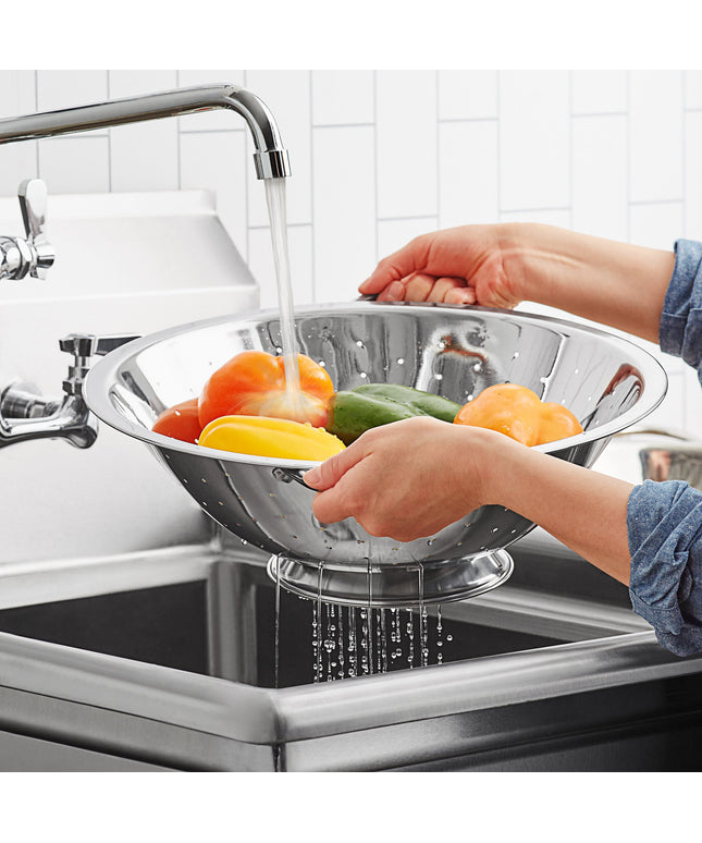 Rổ lọc inox Choice 12,3 lít có đế và tay cầm