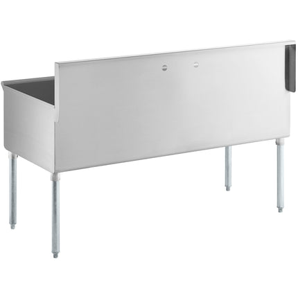 Bồn rửa công nghiệp 2 ngăn Regency 152 cm, lòng bồn 76 x 61 x 36 cm