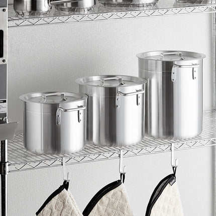 Bộ nồi nấu nước dùng bằng nhôm Choice 6 món gồm nồi 8, 12, 16 qt kèm nắp