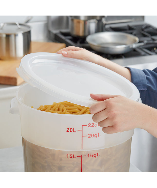 Nắp hộp đựng thực phẩm nhựa PP tròn trong mờ Choice 11,4, 17 và 20,8 lít