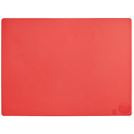 Thớt nhựa polyethylene đỏ Choice 51 x 38 x 1,3 cm