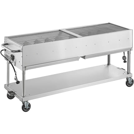 Bếp nướng ngoài trời inox gas propan Backyard Pro LPG72 183 cm