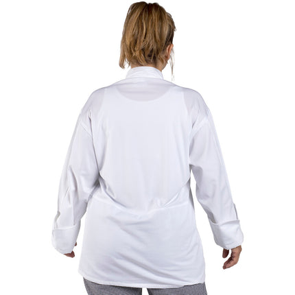 Áo bếp dài tay unisex trắng tùy chỉnh Uncommon Chef Barbados Pro Vent với lưng lưới 0481 - 2X