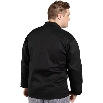 Áo bếp trưởng tay dài Uncommon Chef Santorini unisex màu đen tùy chỉnh 0489 - 2XL