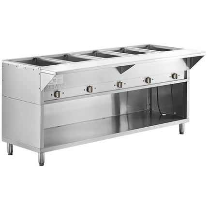 Bàn hâm nóng điện 5 hộc kín có đế bao che một phần ServIt - 208/240V, 3750W