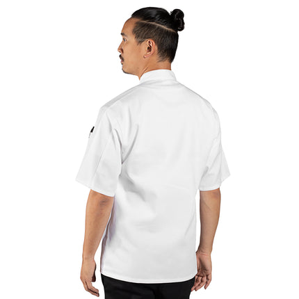 Áo bếp tay ngắn unisex có thể tùy chỉnh Uncommon Chef Tingo màu trắng 0497 - 2XL