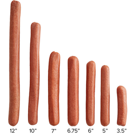 Thịt và hải sản Nathan's Famous 8,9 cm 43 g Beef Slider Franks với Buns - Thùng 48 cái