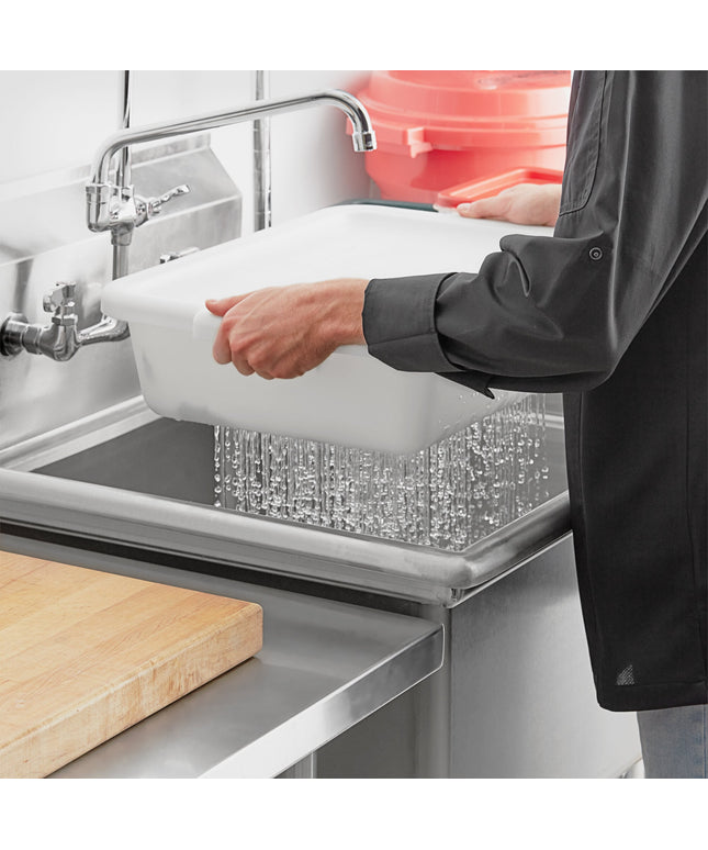 Khay đựng/lọc nước nhựa polypropylene đục lỗ Choice 51 x 38 x 13 cm màu trắng