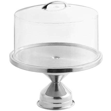 Đế bánh thép không gỉ có nắp vòm trong suốt Choice 33 cm