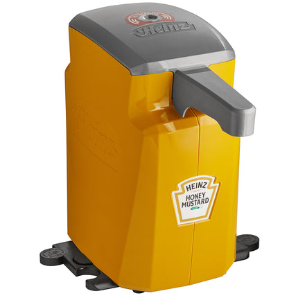 Bình phân phối mù tạt mật ong Heinz Keystone nhựa vàng đồng đặt bàn 5,7 lít nắp bơm tự động không chạm