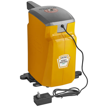 Bình phân phối mù tạt mật ong Heinz Keystone nhựa vàng đồng đặt bàn 5,7 lít nắp bơm tự động không chạm